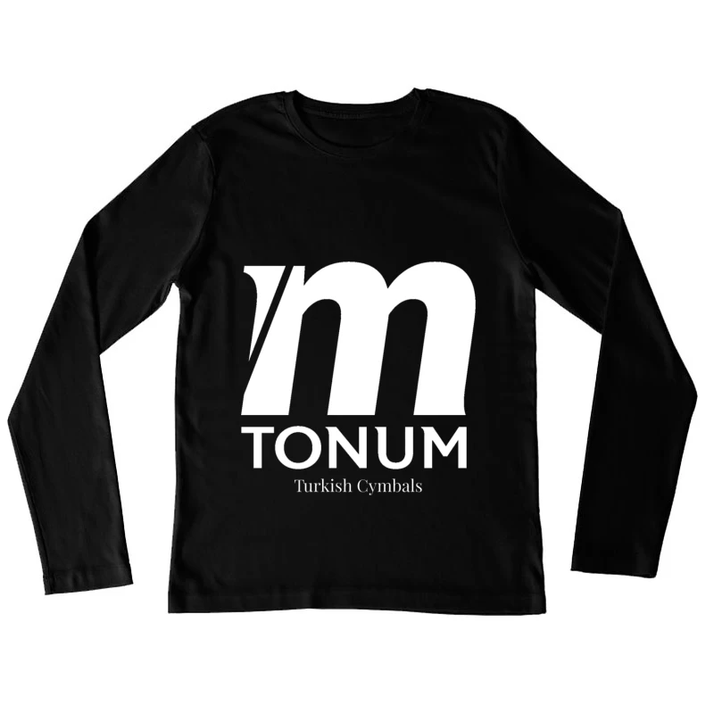 Tonum Turkish Cymbals Brand Logo in White Female Long Sleeve T-Shirt