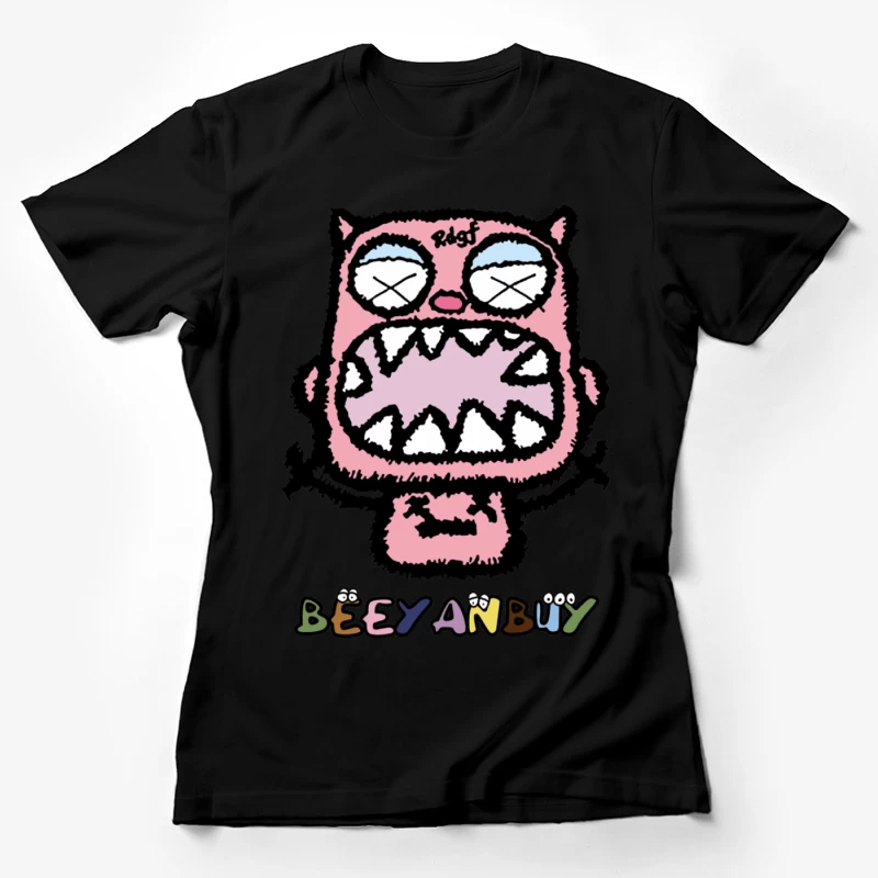 Lustiges Monster-Design Damen T-Shirt