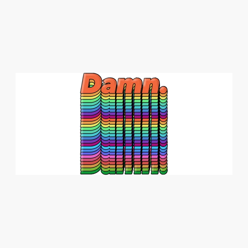 Damn. Original Typographic Chromatic Design Coffee Mug