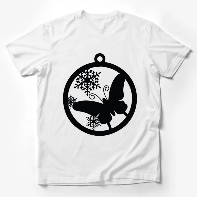 Décoration hivernale avec papillon Homme T-Shirt