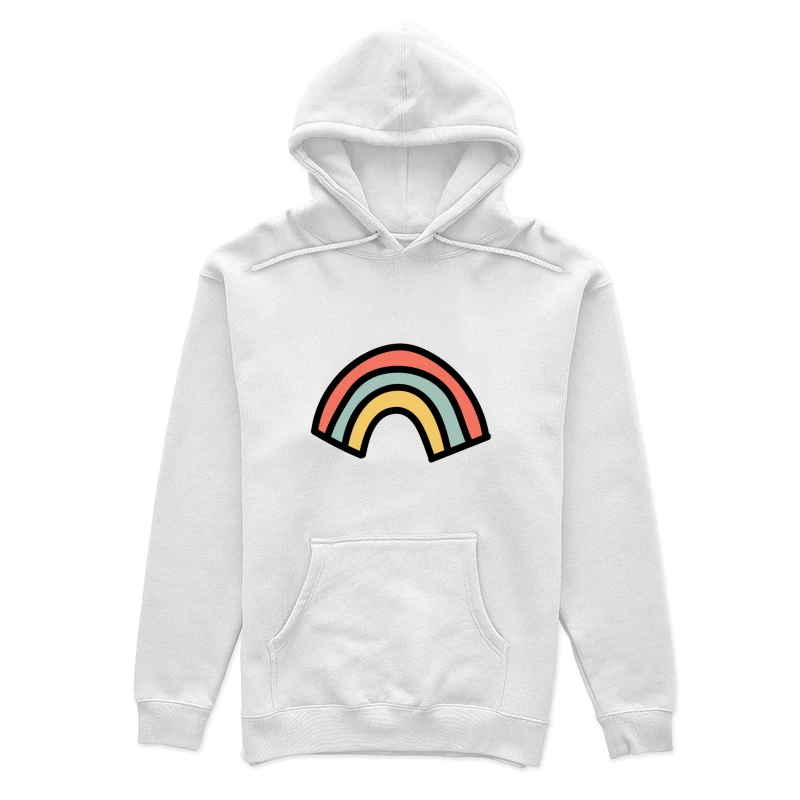 Arc-en-ciel pastel minimaliste Femme Sweat à capuche