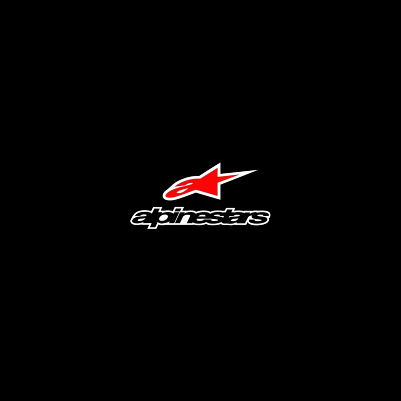 Alpinestars Motorsport Brand Logo with Red Star Design iPhone Case