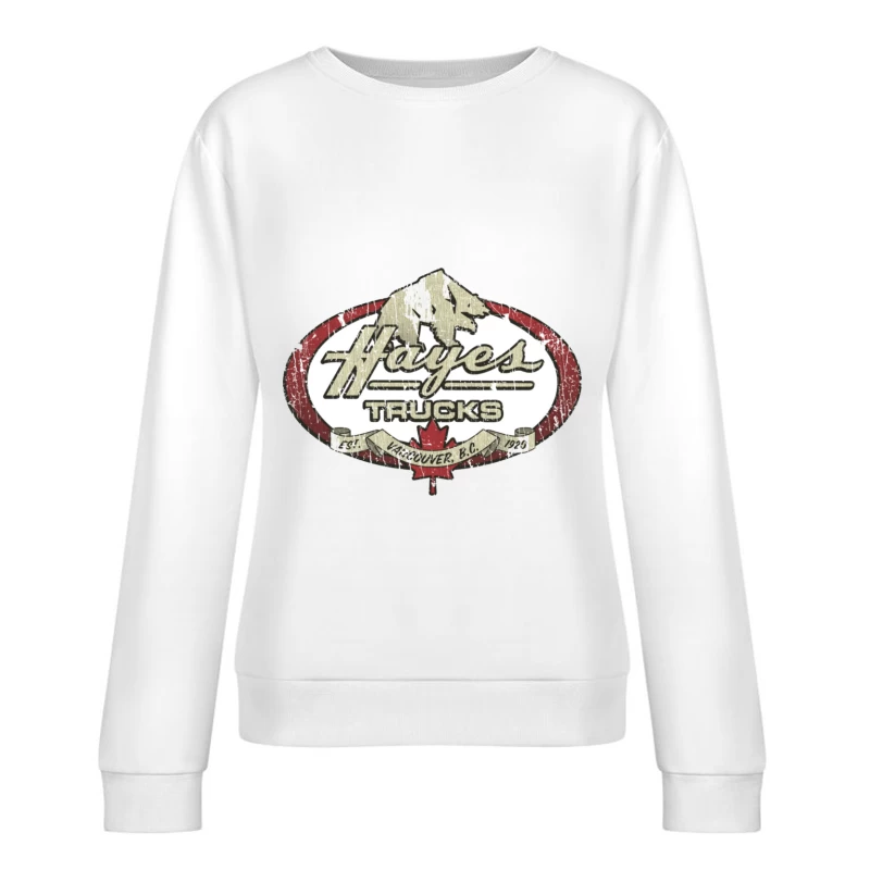 Hayes Trucks 1971 Female Pullover Sweatshirt