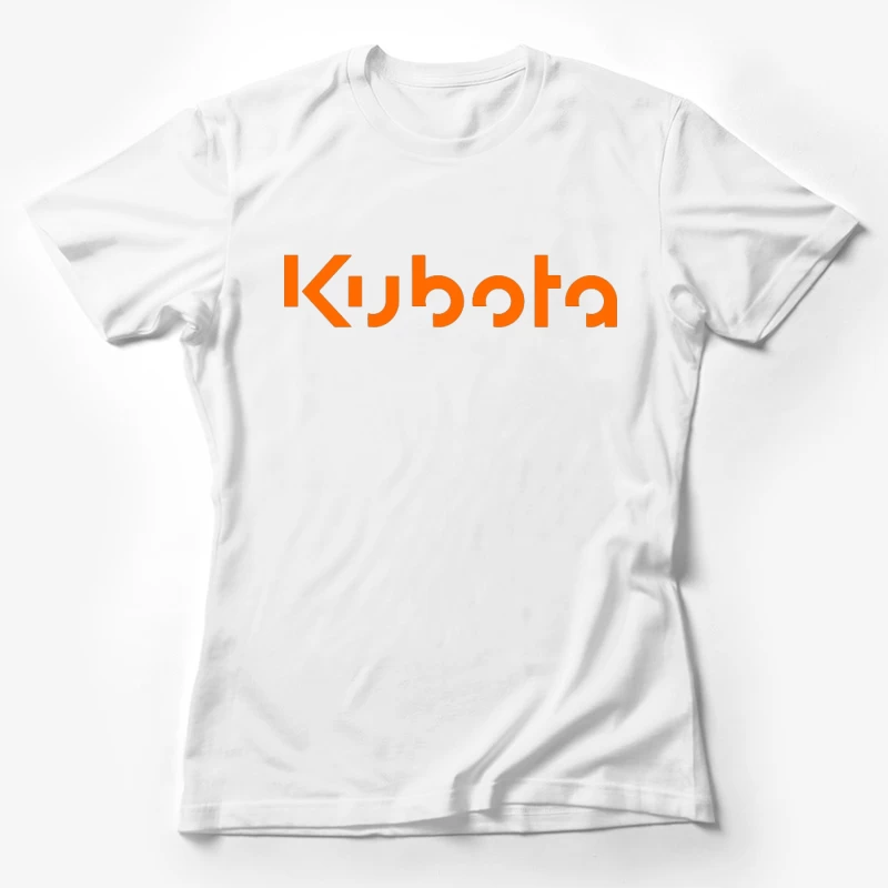 Kubota Corporation Orange Logo Design Female T-Shirt