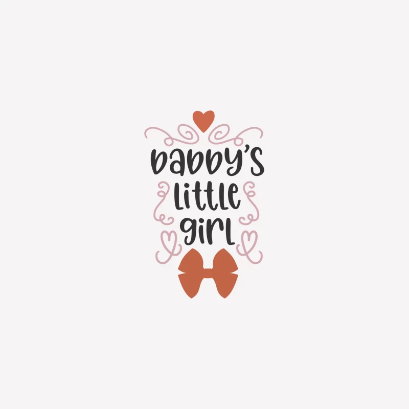 Fille de papa avec cœur et nœud Femme T-Shirt