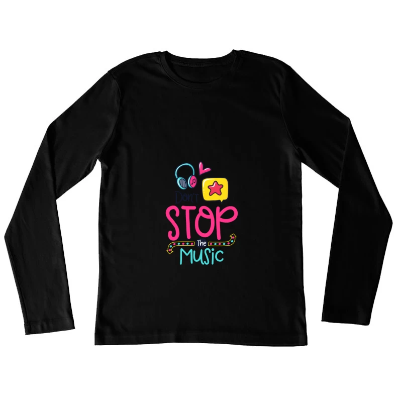 Inspiration musicale dynamique Femme Manches Longues T-Shirt