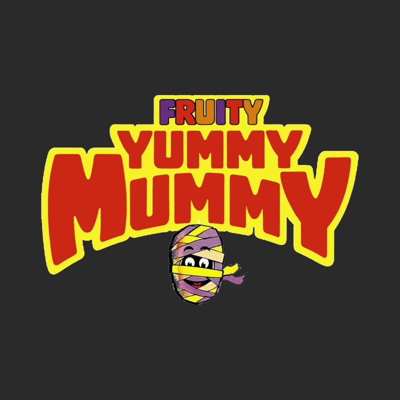 Fruity Yummy Mummy Cartoon Character Logo Baseball Cap