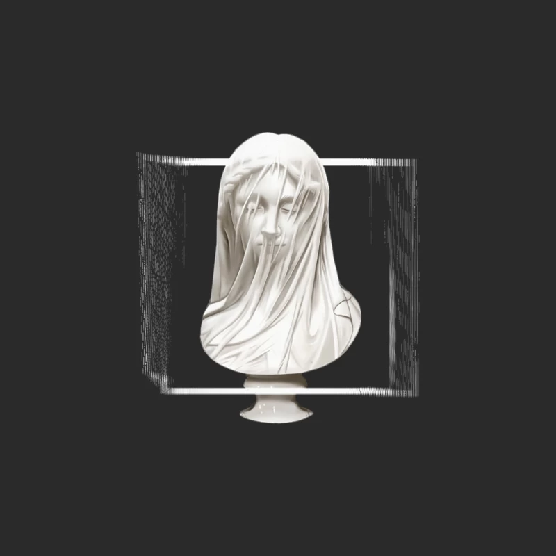 Aesthetic Statue Glitch 2 Graphic DesignIllustration Baseball Cap