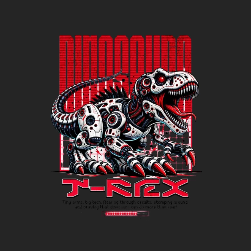 Design de T-Rex Dinosaure Robot Homme Sweat-shirt à enfiler