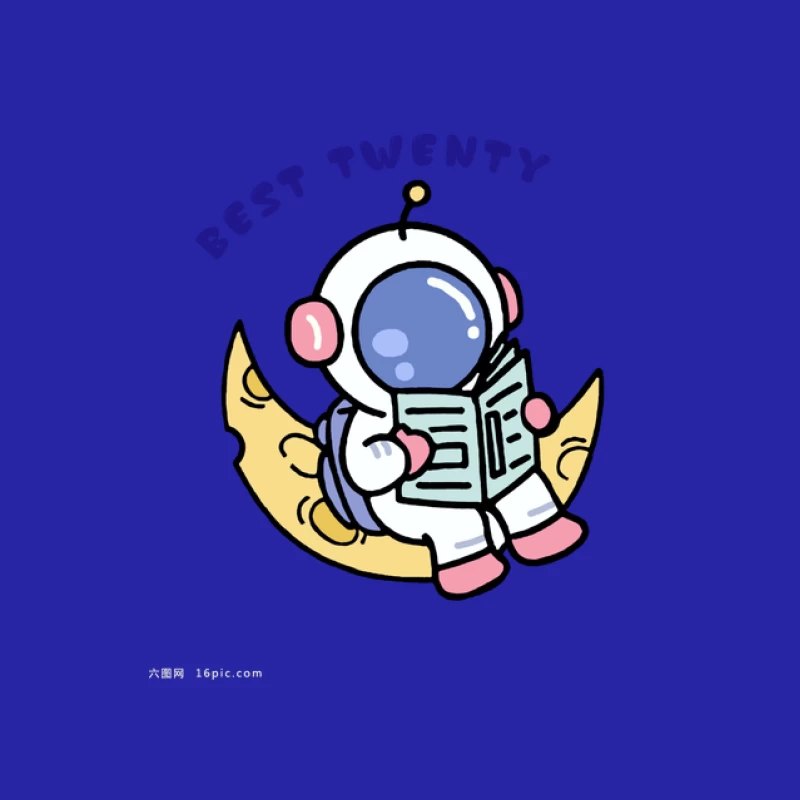 Astronaut liest auf dem Mond Herren Tanktops