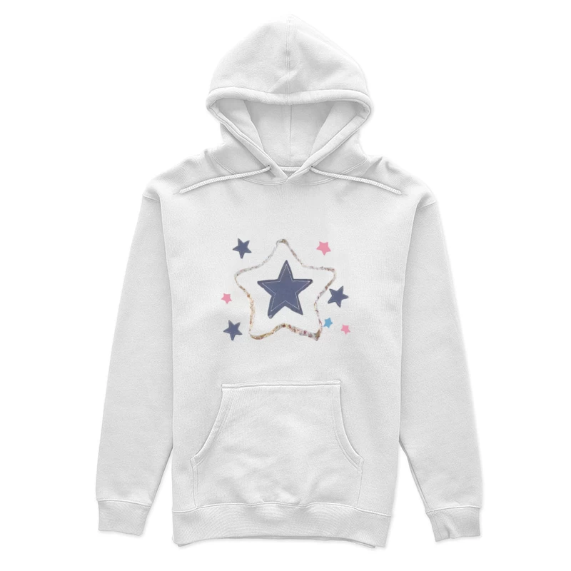 Design di stelle colorate Felpa con cappuccio Donna