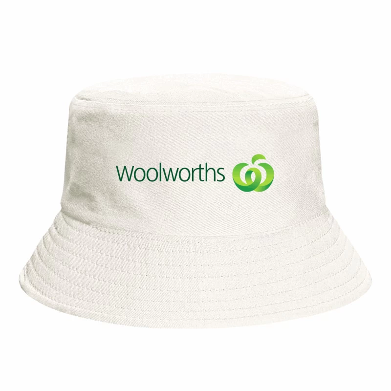 Woolworths Supermarket Chain Logo with Green Apple Design Bucket Hat