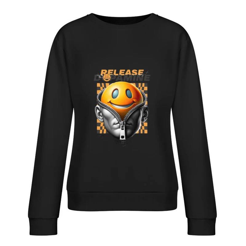 Freisetzung von Dopamin mit einem Lächeln Damen Pullover Sweatshirt