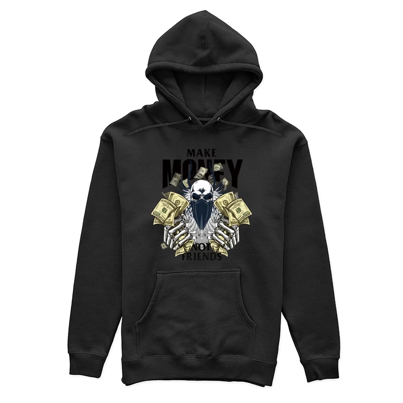 Skelett, Geld, Flügel, Schädel, Maske Damen Pullover Hoodie