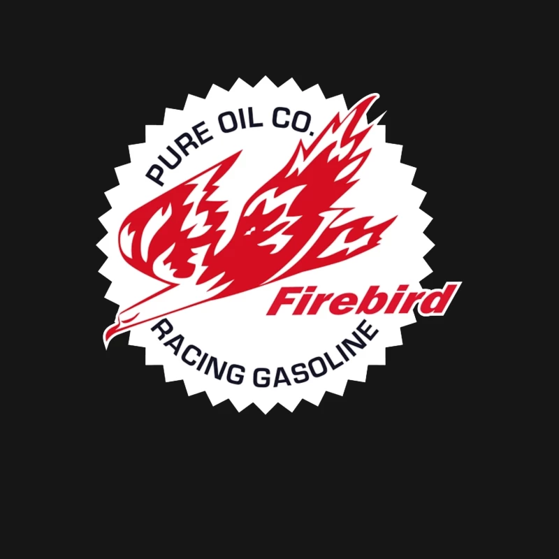 Vintage Pure Oil Company Firebird Racing Gasoline Logo Male T-Shirt