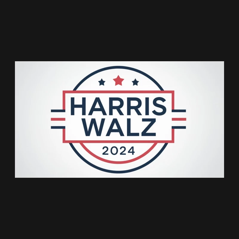 Harris Walz 2024 Presidential Campaign Logo: Patriotic Design for American Election Desk Mat