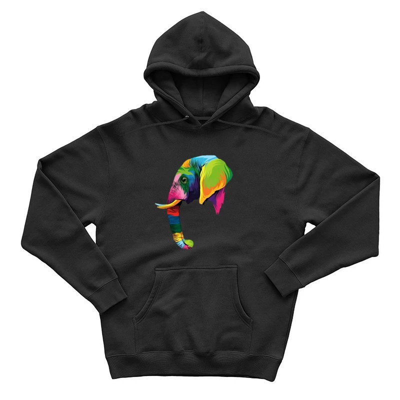 Buntes Elefantendesign Herren Pullover Hoodie