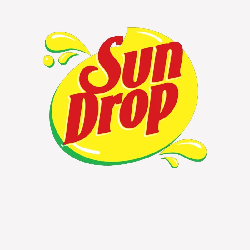 Sun Drop Soda Brand Vintage Logo Design Male T-Shirt