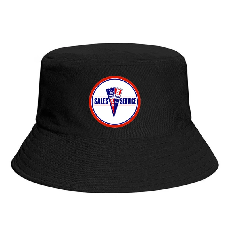 Vintage Hudson Automotive Sales & Service Dealership Logo Bucket Hat