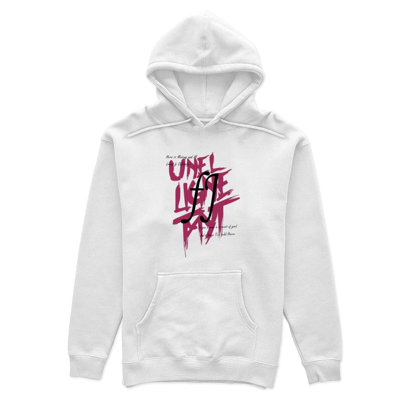Motif Typographique Dynamique Femme Sweat à capuche