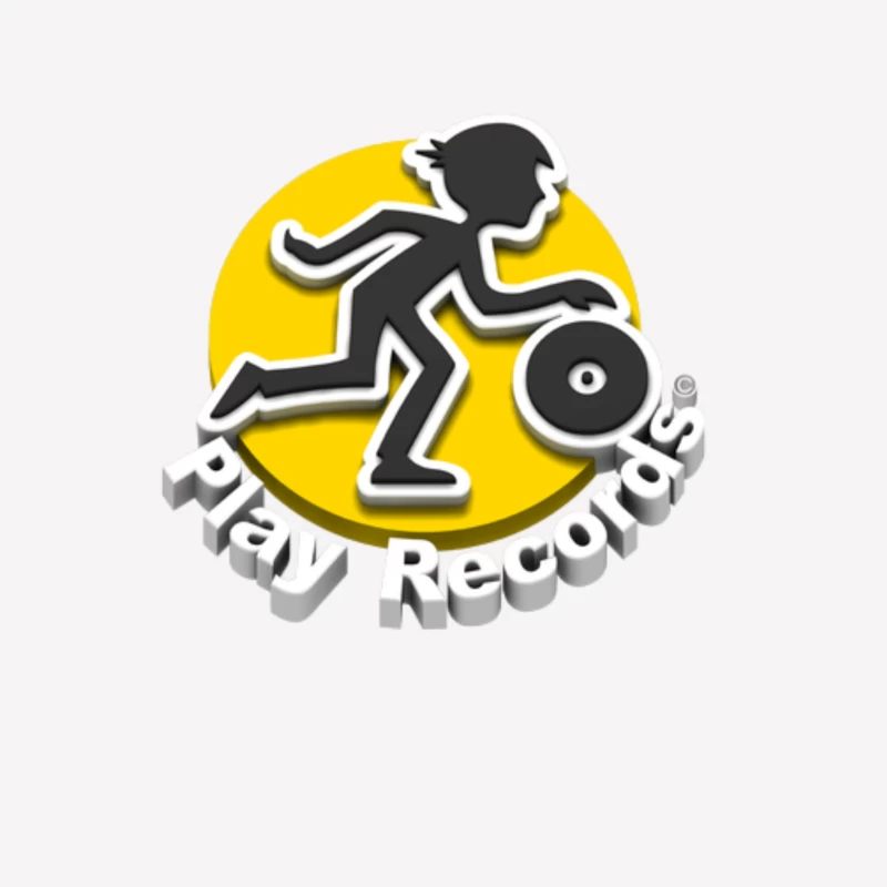 3D Play Records Logo Male T-Shirt