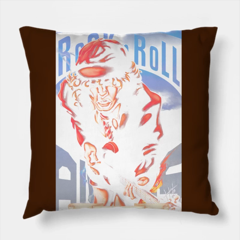 Rock and roll Throw Pillow