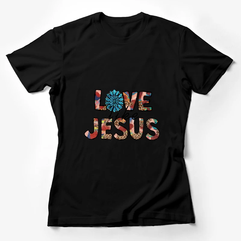 Bunter Liebesbrief an Jesus Damen T-Shirt