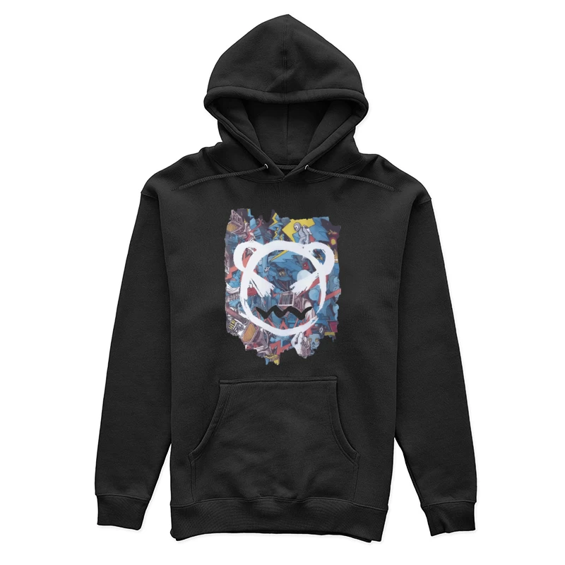 Abstrakte Graffiti-Bär Illustration Damen Pullover Hoodie