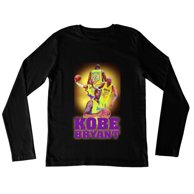 Kobe Bryant Tribute in NBA Colors Female Long Sleeve T-Shirt