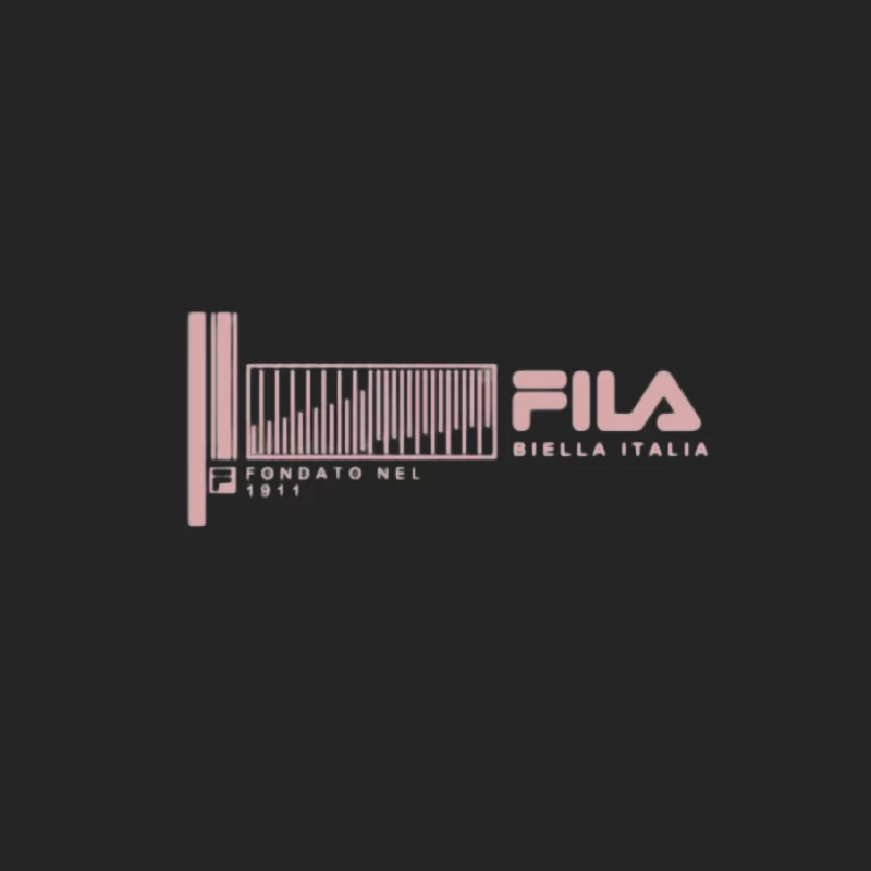 Fila Logo mit Barcode-Design Herren Pullover Sweatshirt