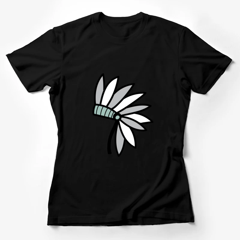 Coiffe à plumes stylisée Femme T-Shirt