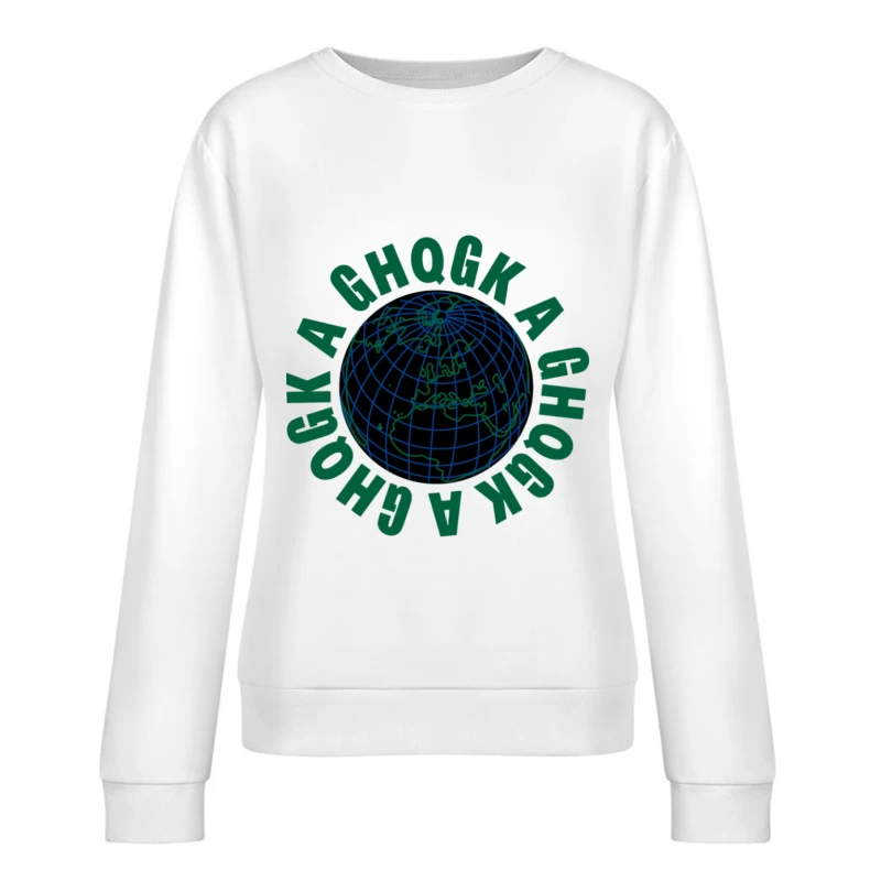 Globale Buchstabenwelt Damen Pullover Sweatshirt