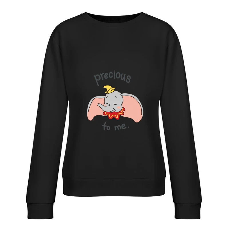 Niedlicher Elefant mit Hut Damen Pullover Sweatshirt