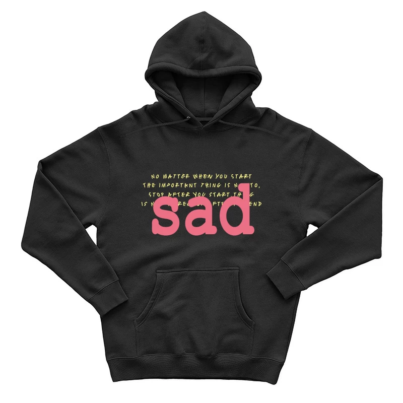 Motivationszitat über das Weitermachen Herren Pullover Hoodie