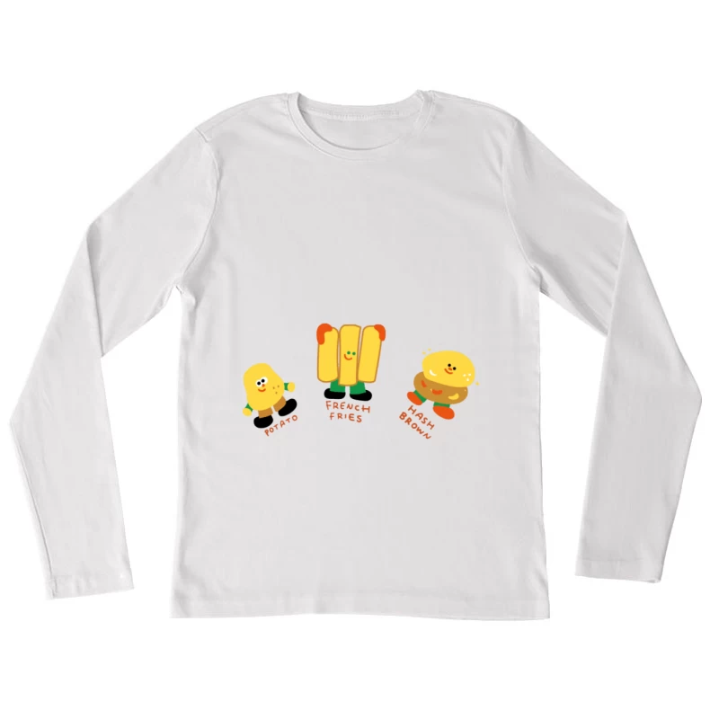 Fröhliche Kartoffelfreunde Damen Langarm T-Shirt