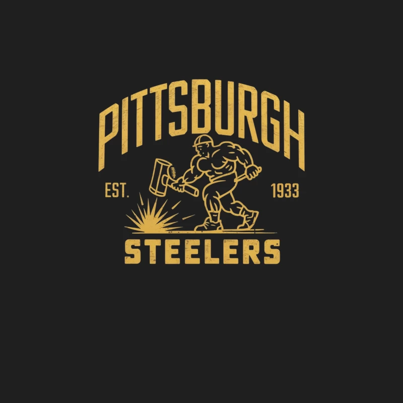 Pittsburgh Steelers Vintage NFL Team Logo from 1933 Male Tank Top