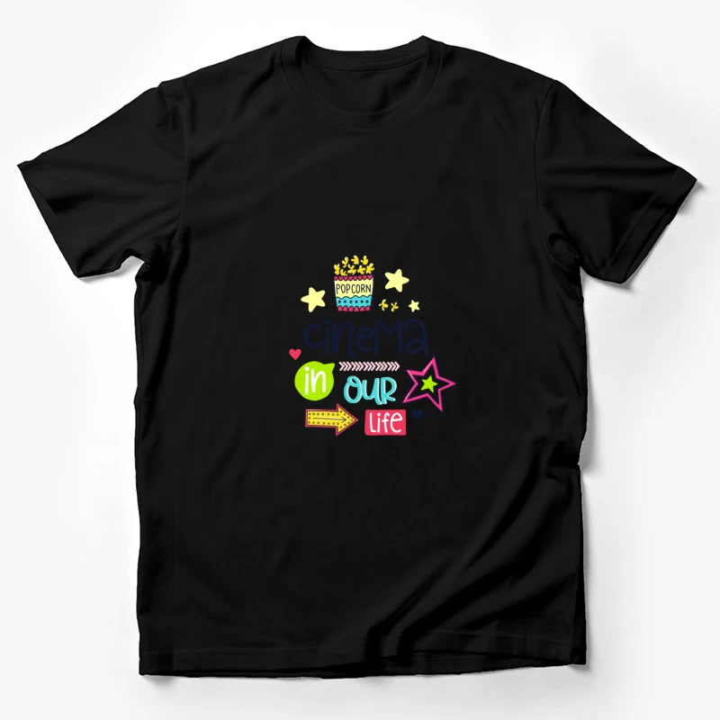 Cinéma et Popcorn : La Vie en Couleurs Homme T-Shirt