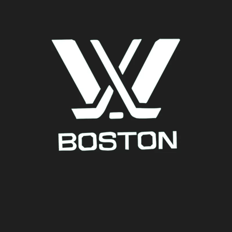 Boston Hockey Team Logo Line Drawing Male Tank Top