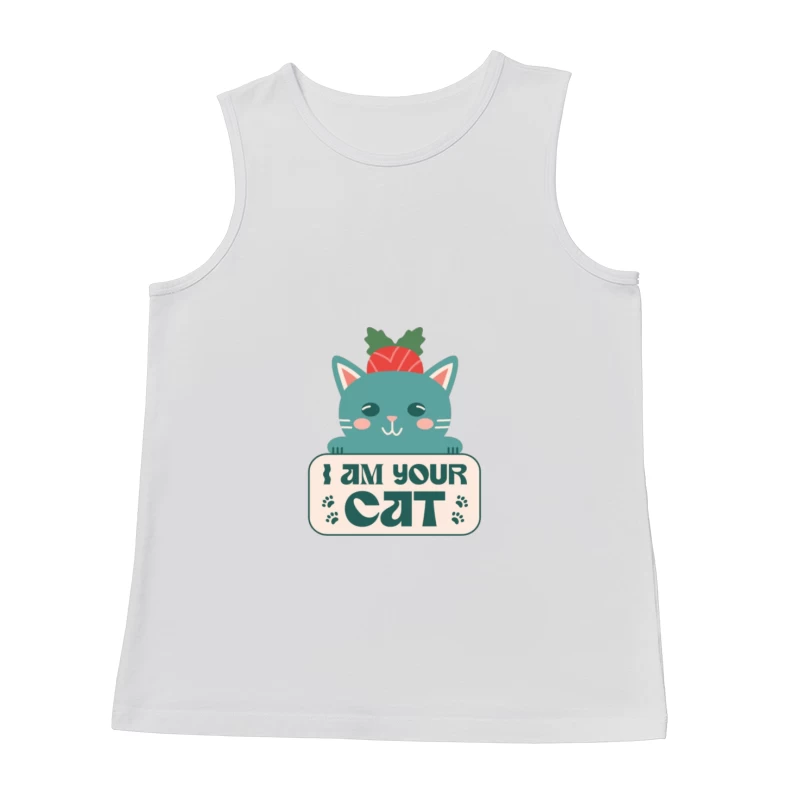 Carte de Chat Mignon Homme Débardeur