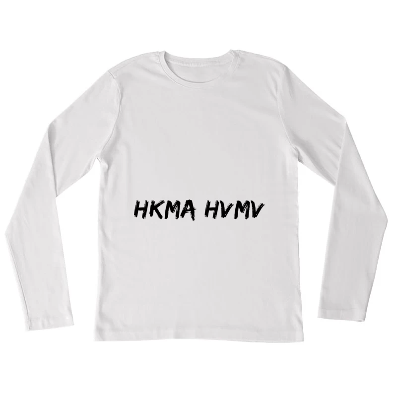 Retro Schriftzug Design Damen Langarm T-Shirt