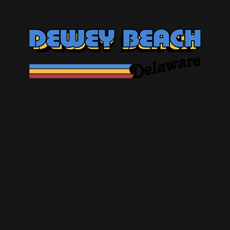 Dewey Beach, Delaware   Retro Styled Design Mouse Pad