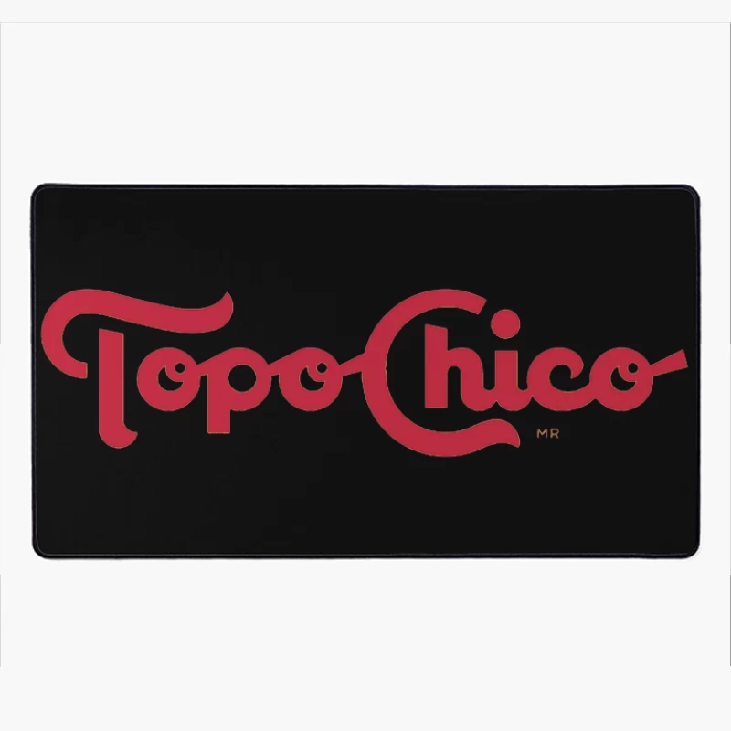 Topo Chico Vintage-Style Red Logo Design Desk Mat