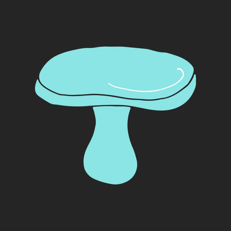 Chapeau de Champignon Cyan Femme Sweat-shirt à enfiler