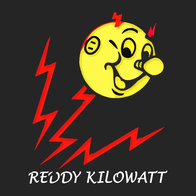 Reddy Kilowatt - Classic Electricity Company Mascot with Lightning Bolts Male Pullover Sweatshirt