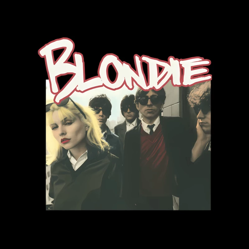 Vintage Blondie Band Album Cover from the 1970s New Wave Era Mouse Pad