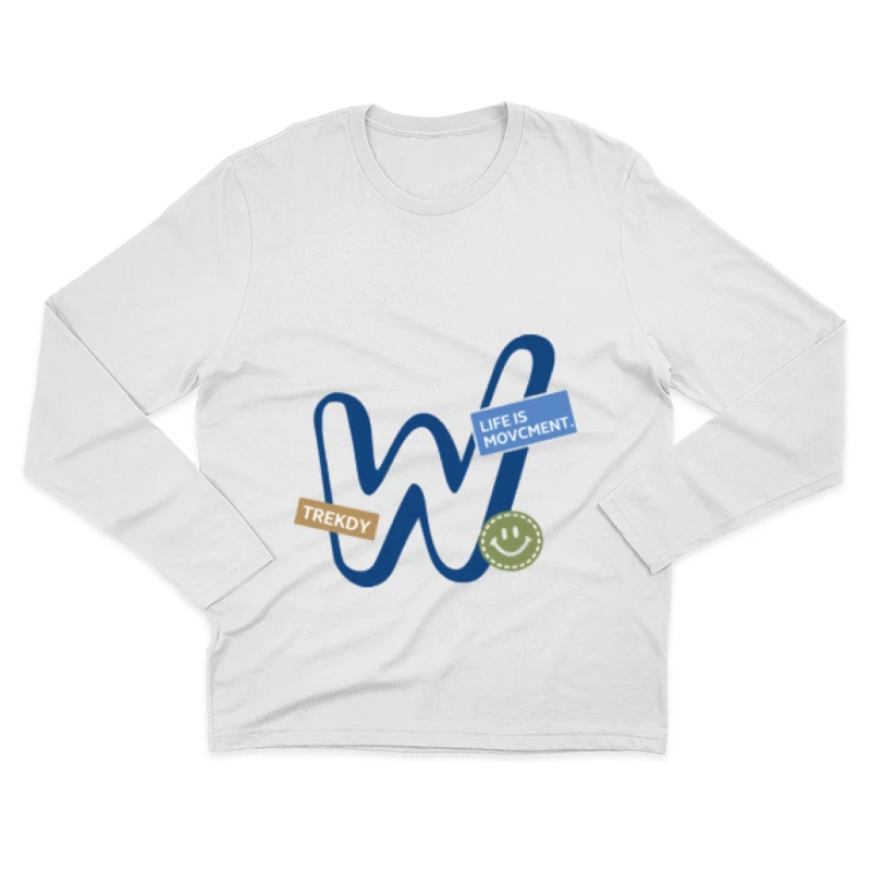 Bewegung und Trekking Herren Langarm T-Shirt