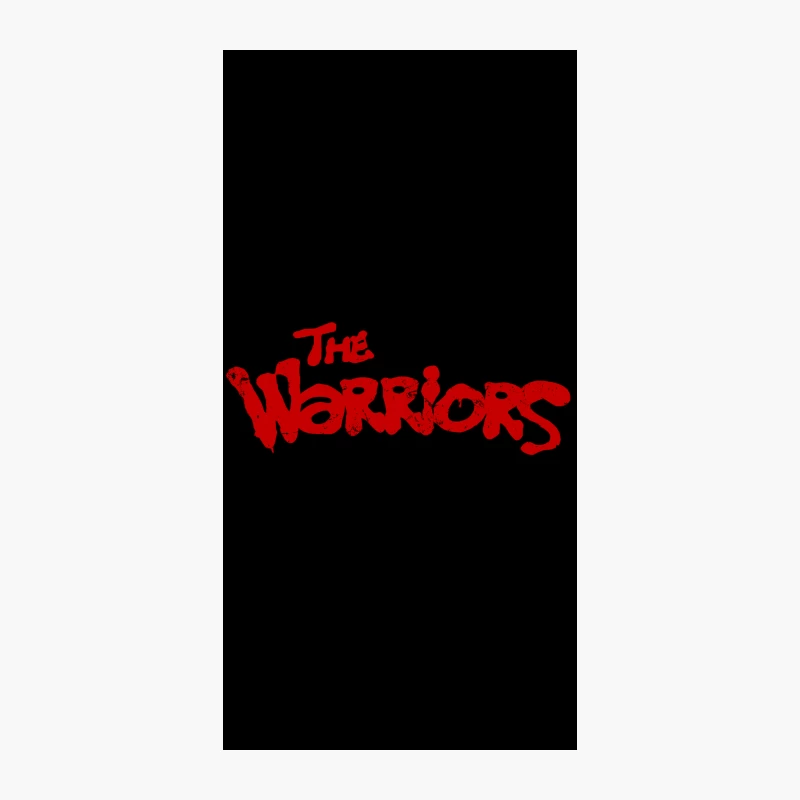 The Warriors Red Retro Movie Title Typography iPhone Case