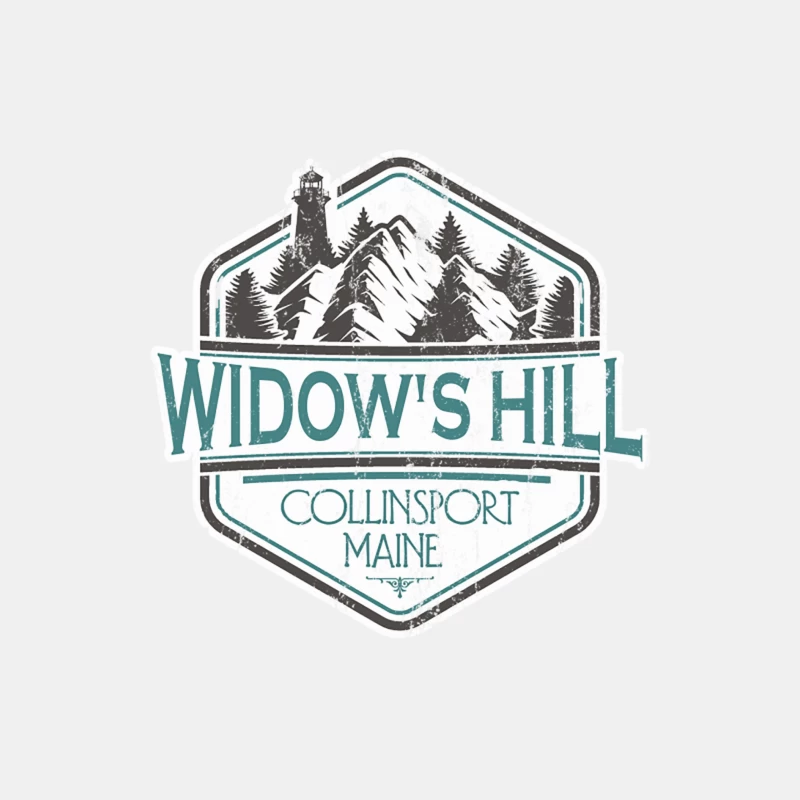 Widow_s Hill from Dark Shadows - distressed travel badge Male Tank Top