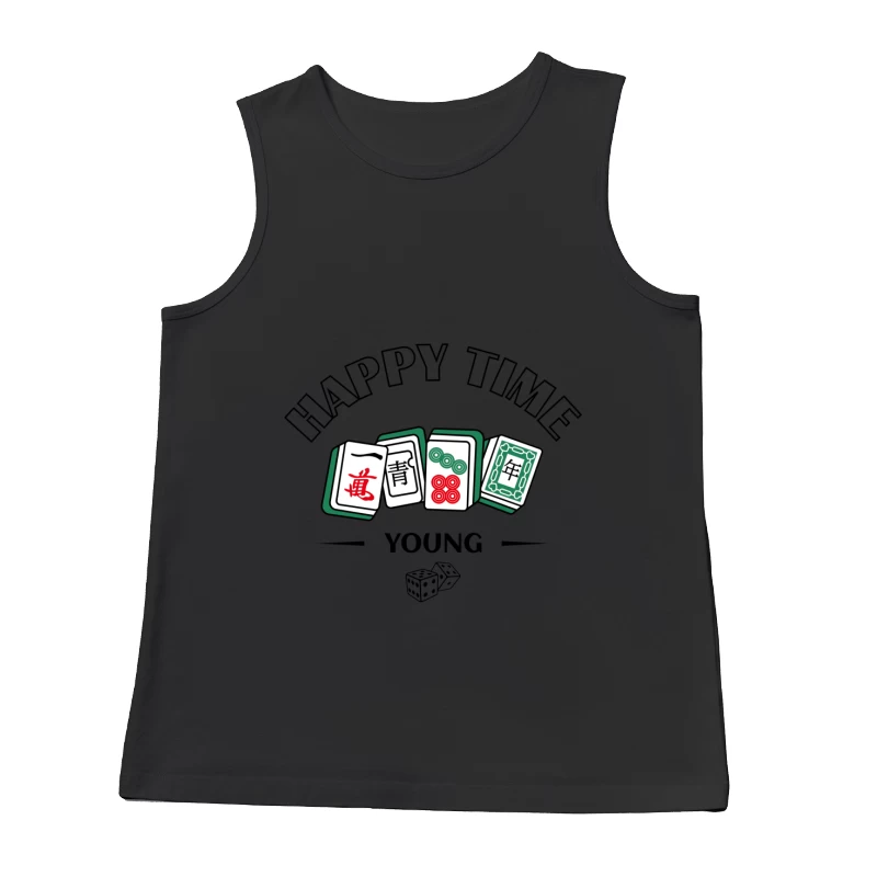 Mahjong Spielsteine Illustration Herren Tanktops