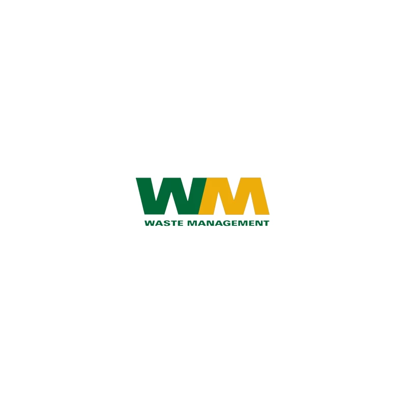 Waste Management (WM) Corporate Logo in Green and Yellow iPhone Case